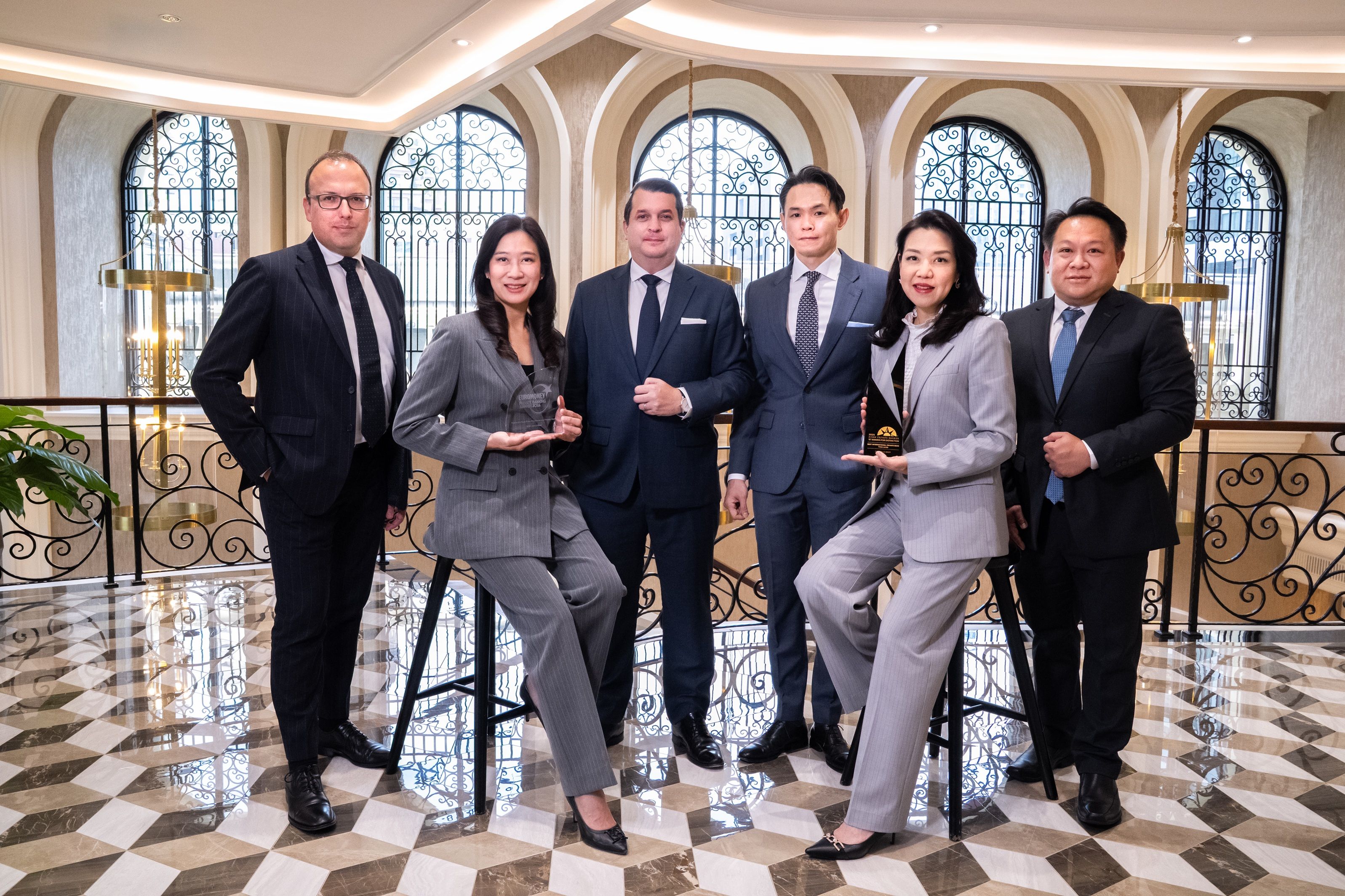 SCB Julius Baer’s wealth management leadership team marks the firm’s recognition  with two prestigious global awards from Asian Private Banker and Euromoney,  reinforcing its leadership in Thailand’s international wealth management